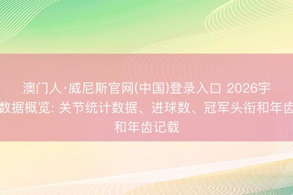 澳门人·威尼斯官网(中国)登录入口 2026宇宙杯数据概览: 关节统计数据、进球数、冠军头衔和年齿记载